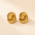 Ripple Gold Earrings