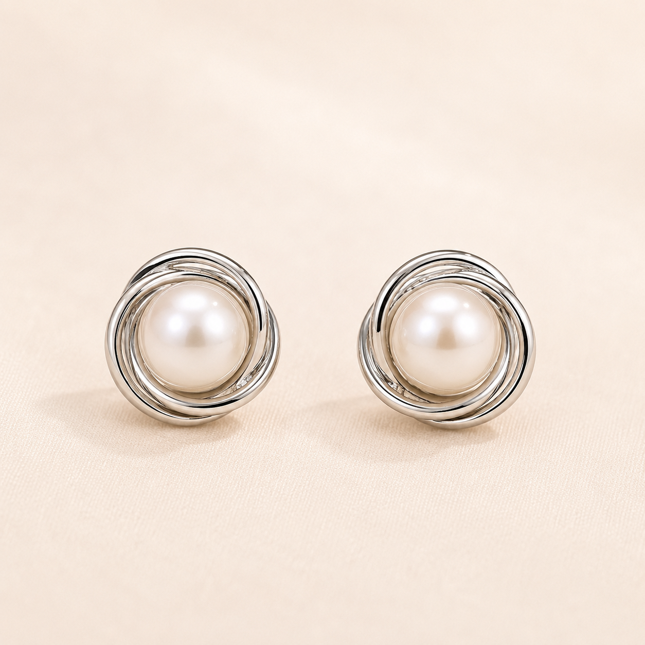 Étoile Pearl Silver Earrings