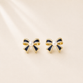 Nocturne Bow Pearl Earrings
