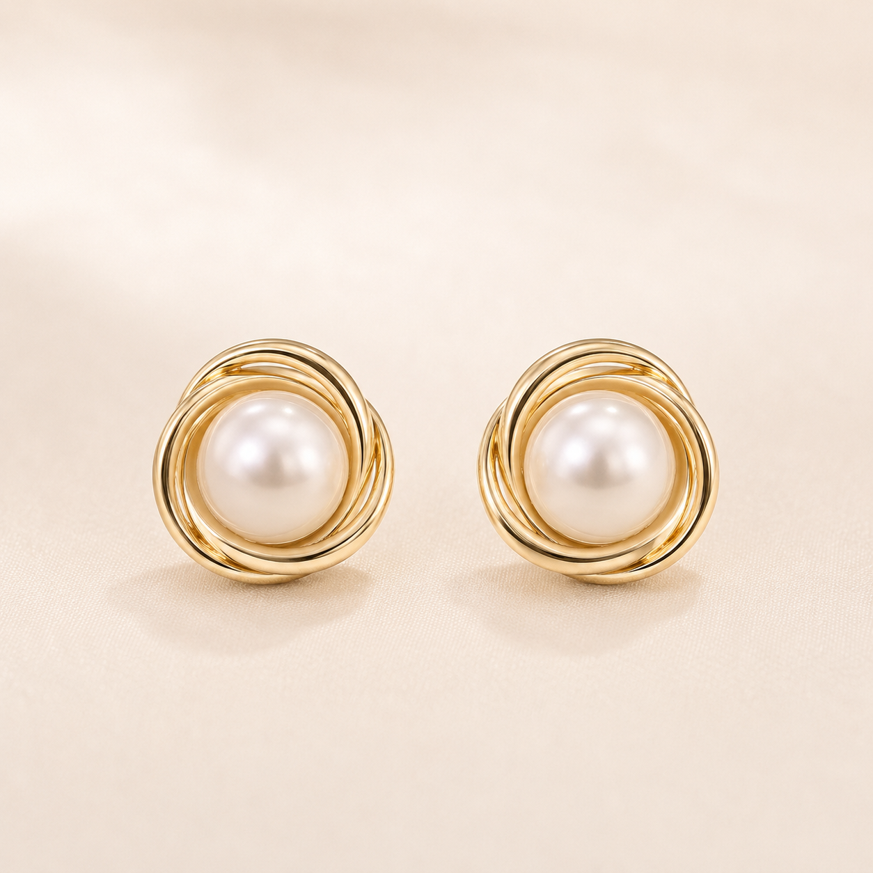 Étoile Pearl Gold Earrings