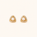 Aura Pearl Gold Earrings