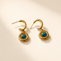 Turquoise Hoop Earrings